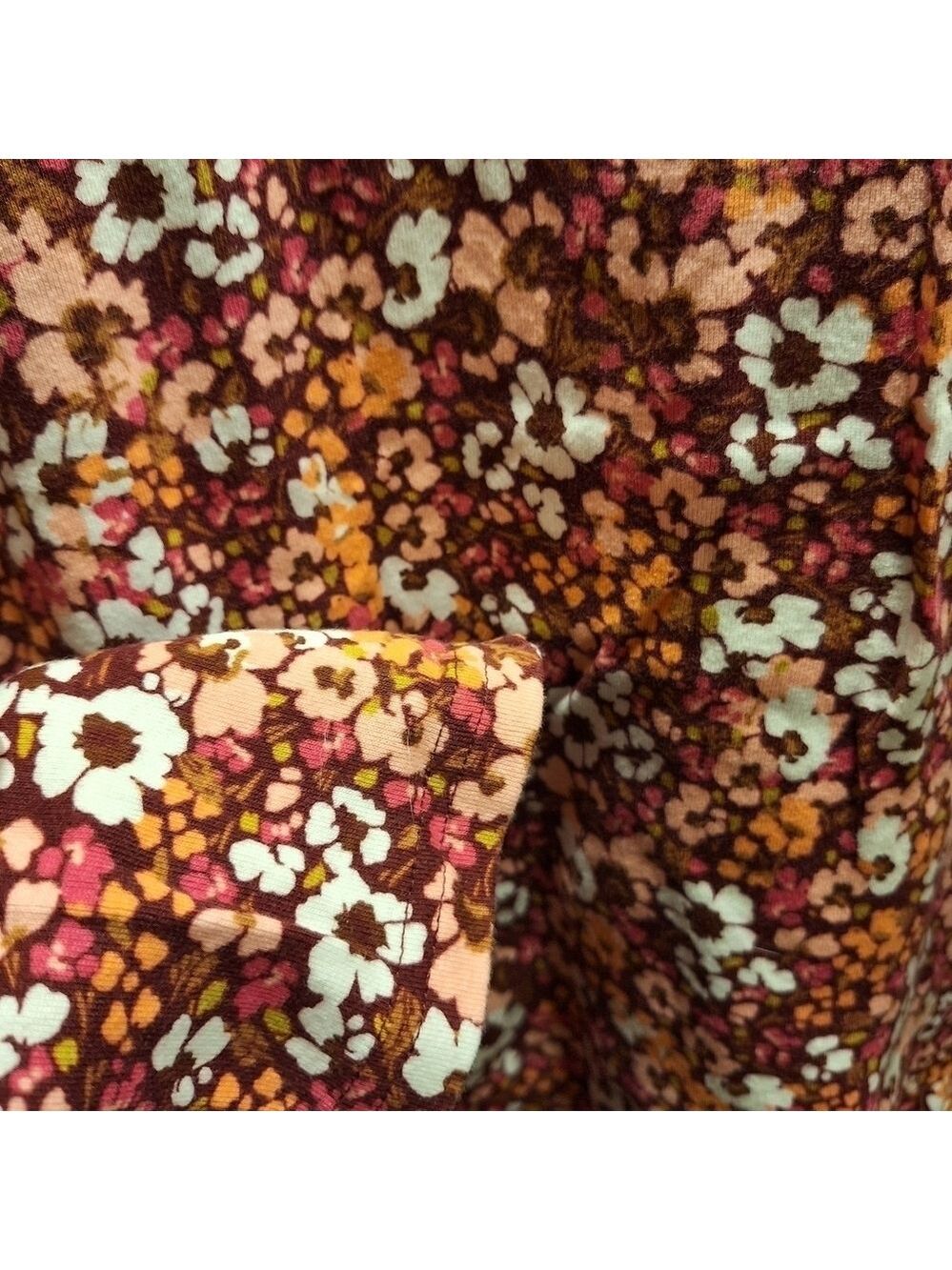 Croft & Barrow Red Floral Long Sleeve T Shirt XL - Picture 4 of 6